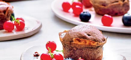 Mini-cakes chocolat et banane