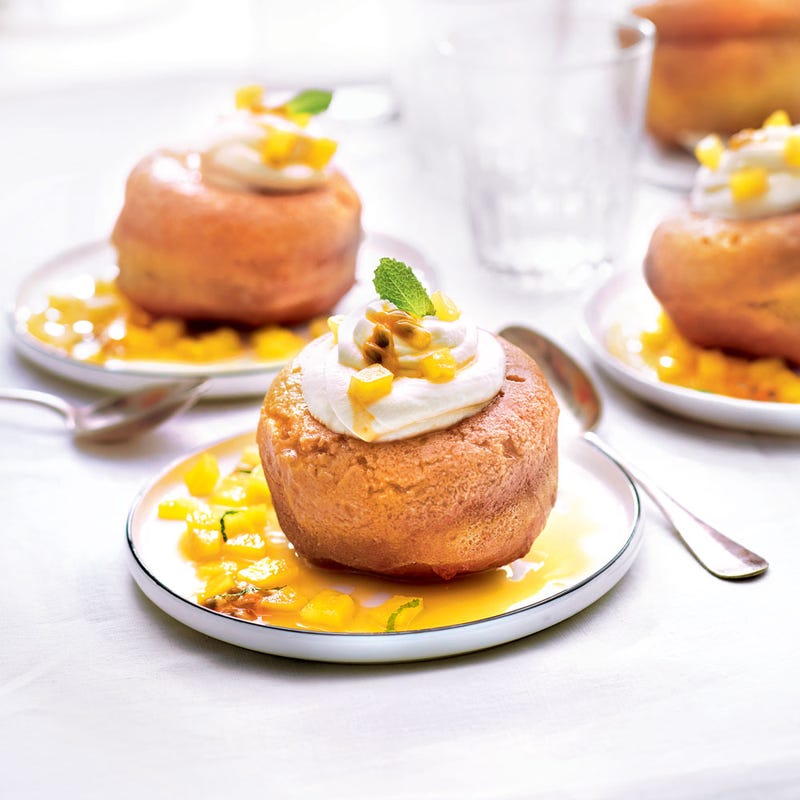 Petits babas passion et mangue