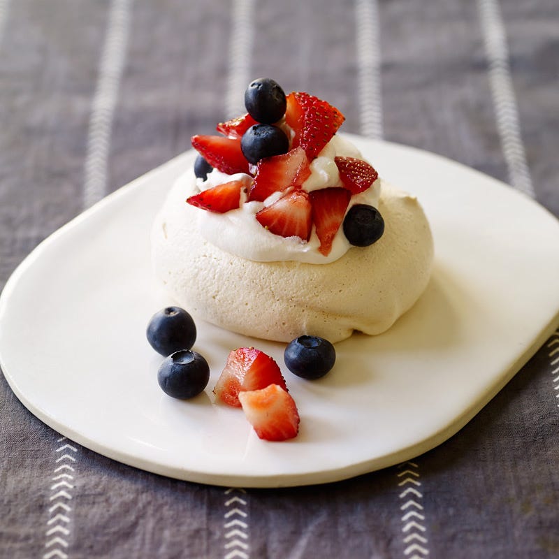 Photo of Mini pavlovas with whipped cream and berries by WW