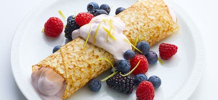 Crêpe aux baies estivales