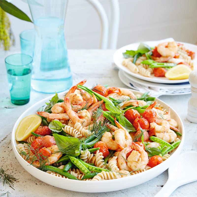 Photo of Garlic prawn pasta salad with tomatoes & herbs by WW