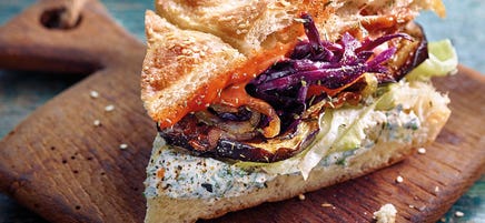 Gemüsedöner mit Rotkabis / Gemüsedöner mit Rotkohl