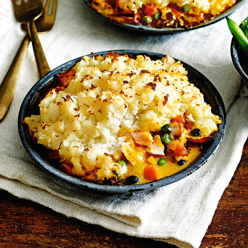 Blumenkohl-Fisch-Auflauf