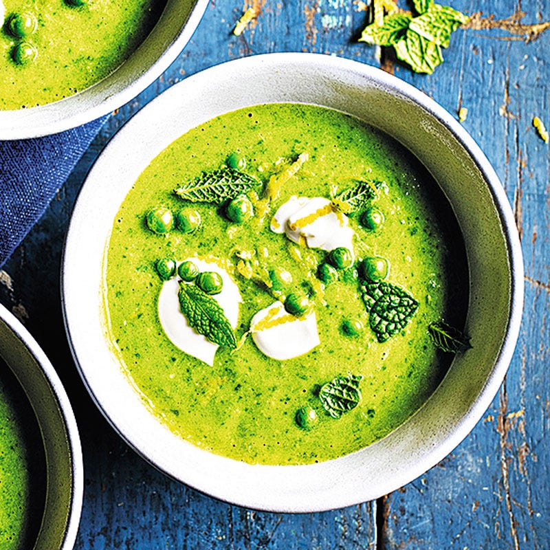 Minz-Erbsensuppe