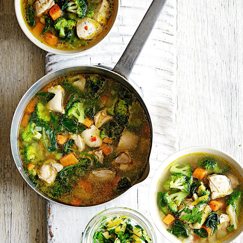 Puten-Süßkartoffelsuppe