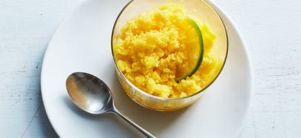 Granité à la mangue et à la lime