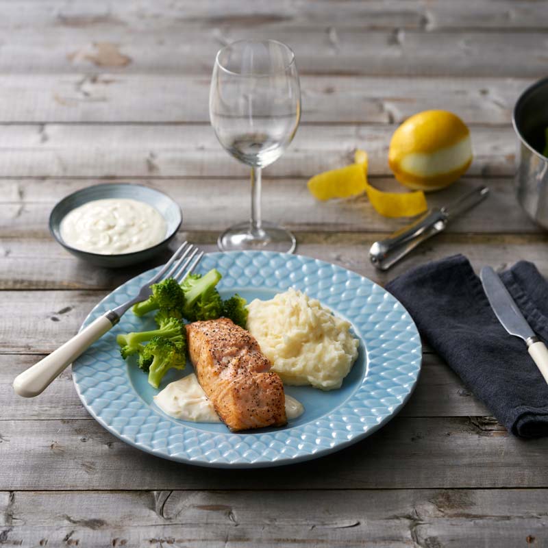 ViktVäktarna - Ugnsbakad lax med varm citronsås