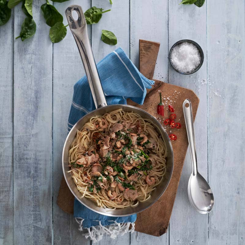Het räk- och kalkonpasta