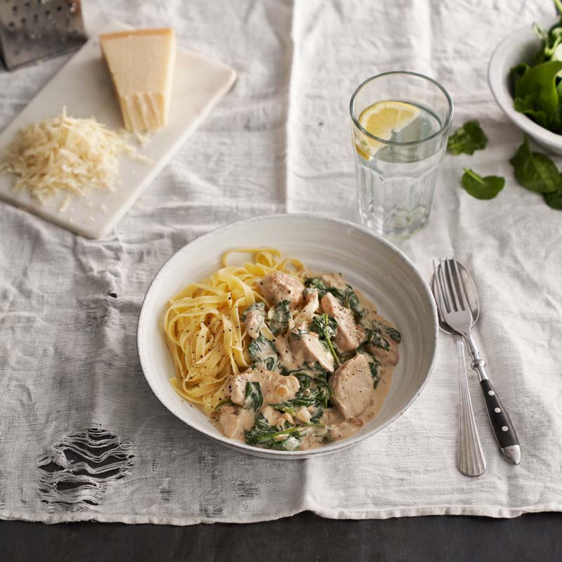 ViktVäktarna - Pasta Alfredo med kyckling