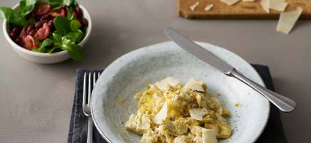 Risotto med citron och kronärtskocka