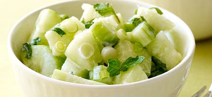 Salade de melon et de concombre