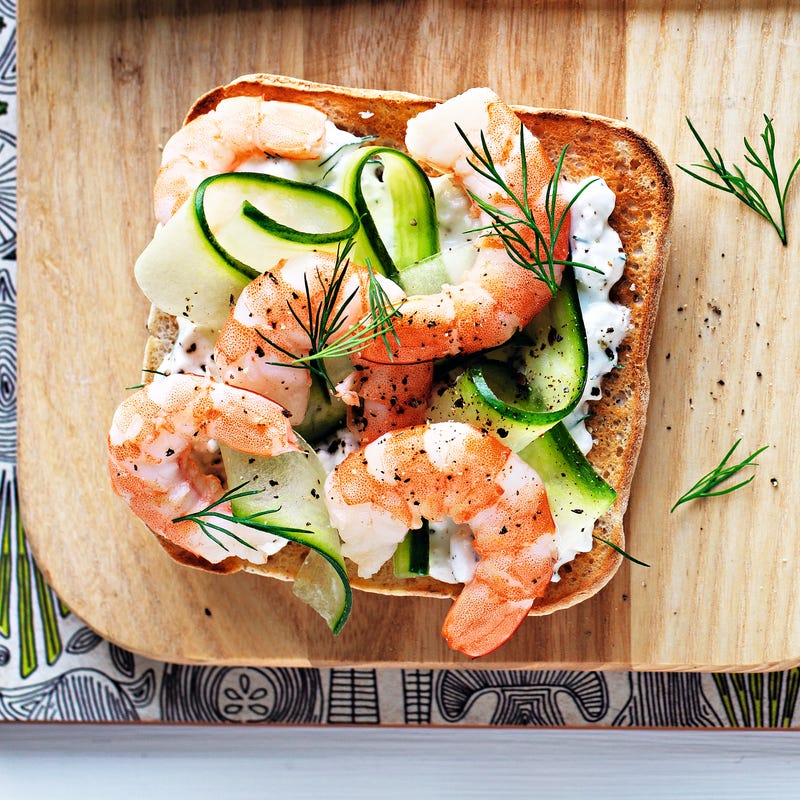 Photo of Prawn & dill open sandwich by WW