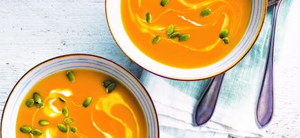 Butternut, apple & ginger soup