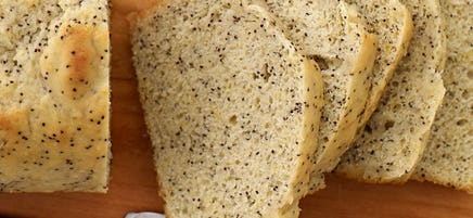 Vegan Lemon-Poppy Pound Cake