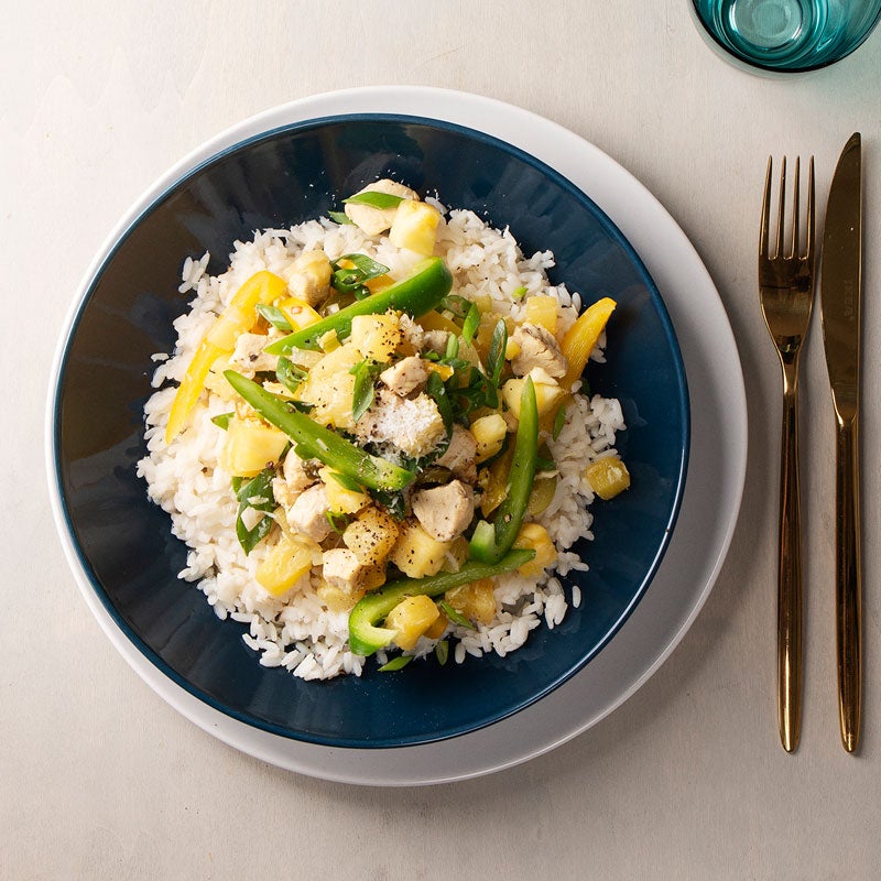 Fruchtiges Hähnchencurry mit Ananas und Paprika Rezept | WW Deutschland Fruchtiges Hähnchencurry mit Ananas und Paprika Rezept | WW Deutschland