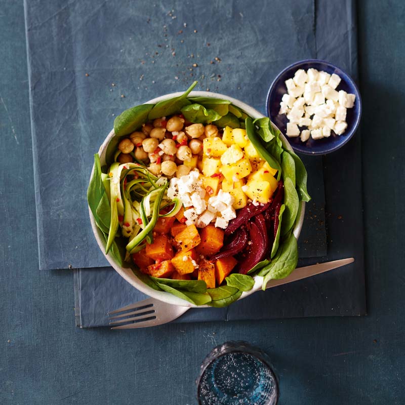 Foto av Sallad med kikärter, sötpotatis och salladsost från WW ViktVäktarna