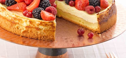 Gâteau au séré et fruits rouges