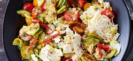 Salade de courgettes à l’huile de noix