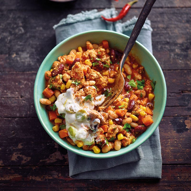 Bohnenchili mit Tofu