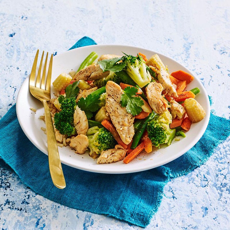 Stir-fried chicken