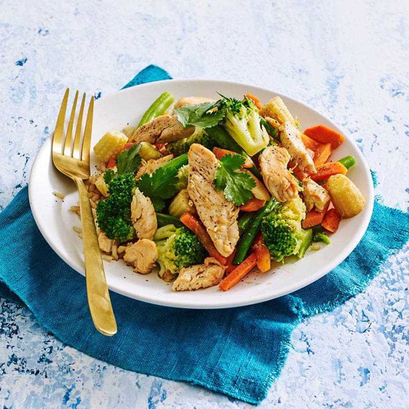 Stir-fried chicken