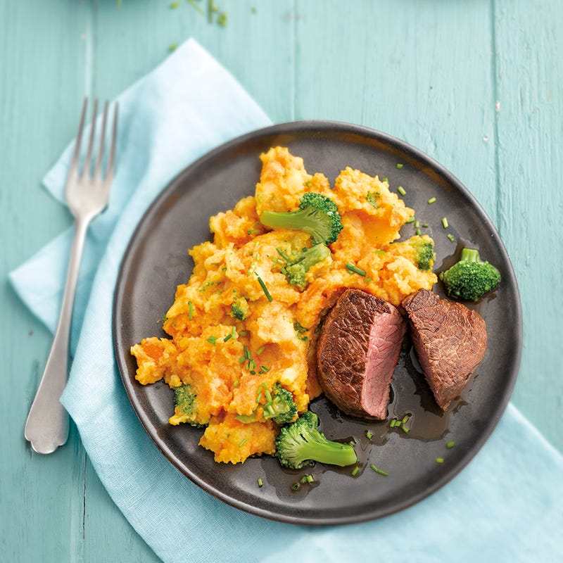 Photo de Steak et purée de légumes prise par WW