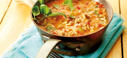Risotto met tomaat en mozzarella
