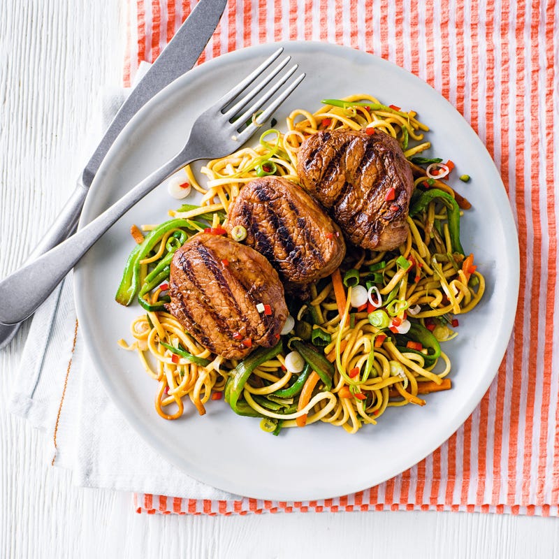 Photo of Sticky pork fillet with noodles by WW
