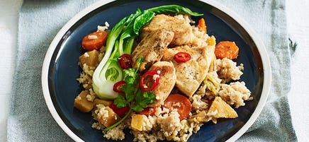 Slow-cooker chicken with chilli and ginger