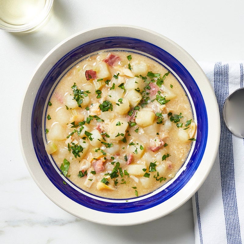 New England clam chowder