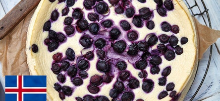 Skyrkuchen aux myrtilles