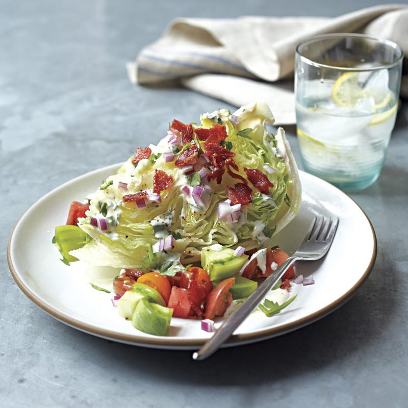 BLT salad with green goddess dressing