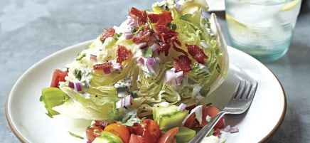 BLT salad with green goddess dressing