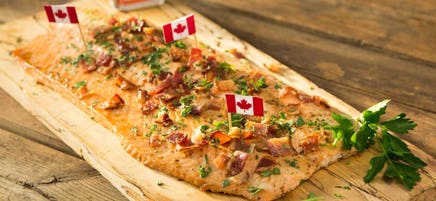 Saumon à l'érable et au bacon
