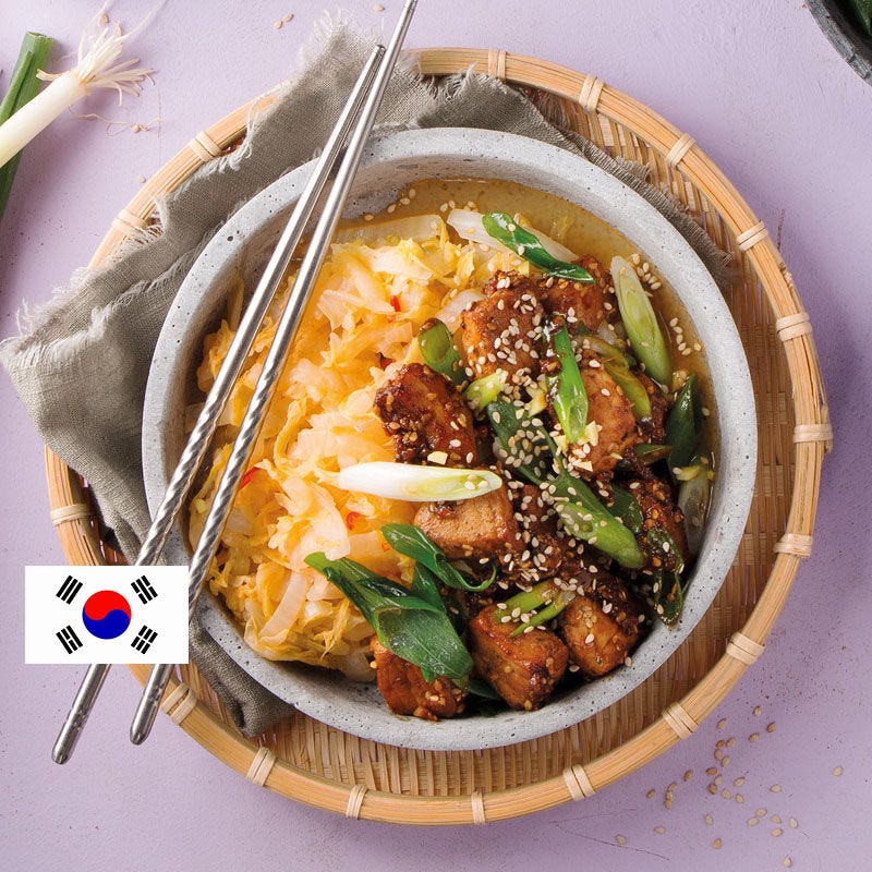 Bulgogi de porc au chou chinois épicé