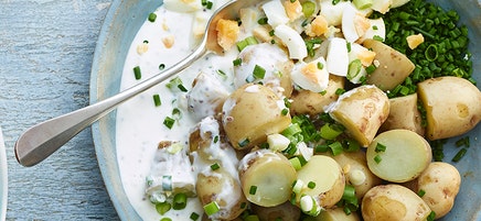 Potatissallad med ägg