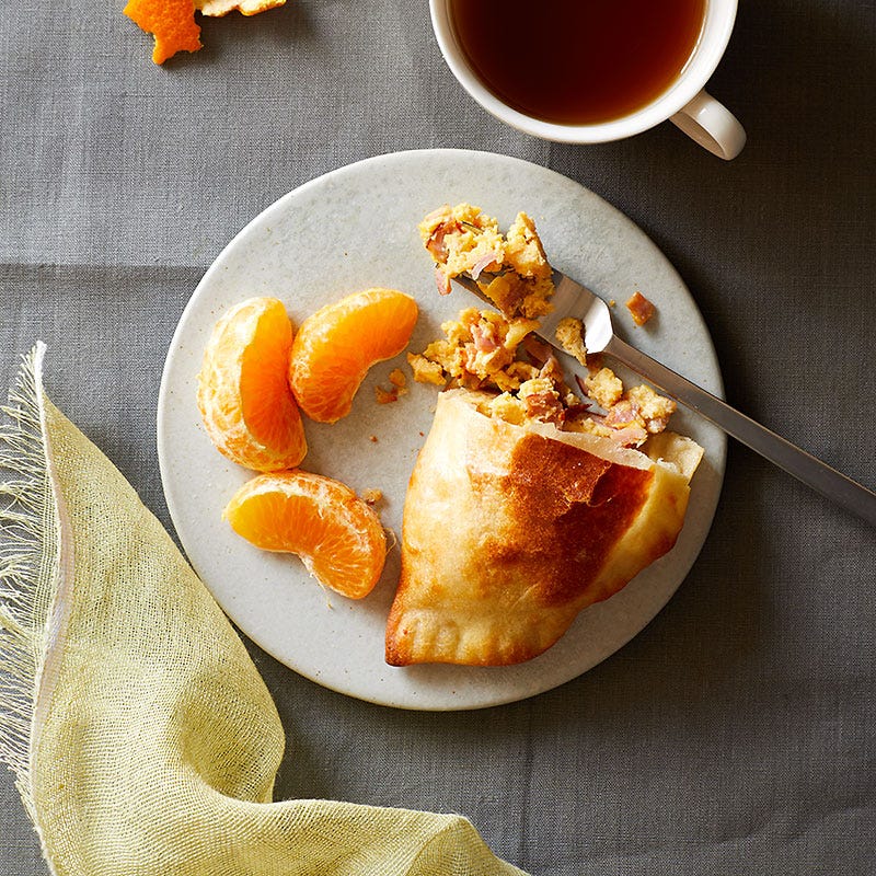 Two-ingredient dough breakfast calzones