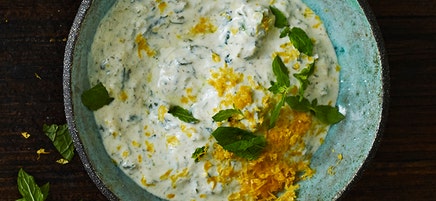 Citrondoftande yoghurtdressing