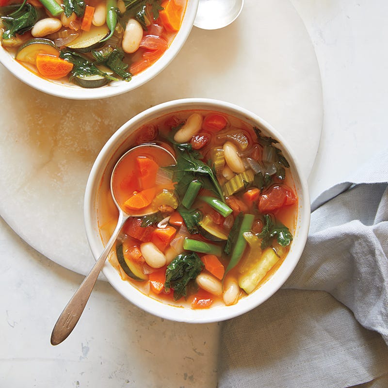 Instant Pot minestrone with pesto