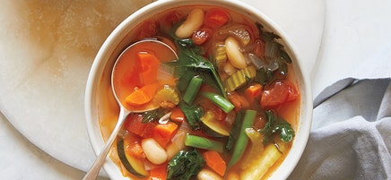 Instant Pot minestrone with pesto