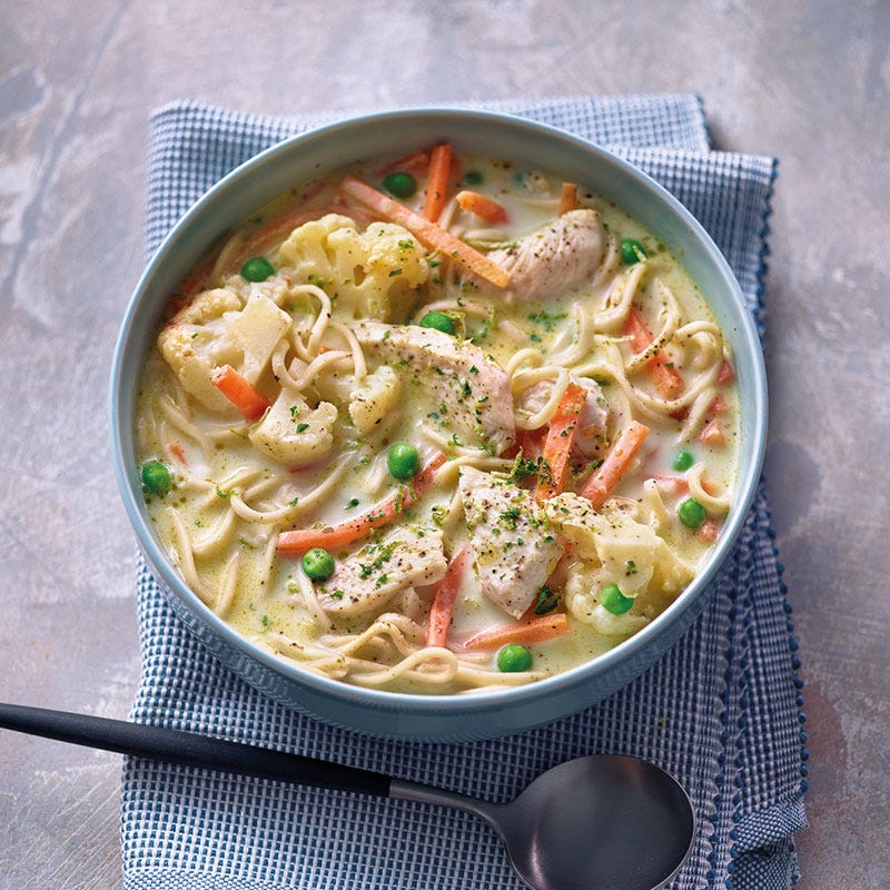 Poulet-Kokos-Suppe / Hühner-Kokos-Suppe