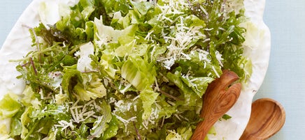 Kale and Escarole Caesar Salad