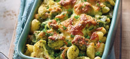 Gratin de gnocchis sauce aux épinards