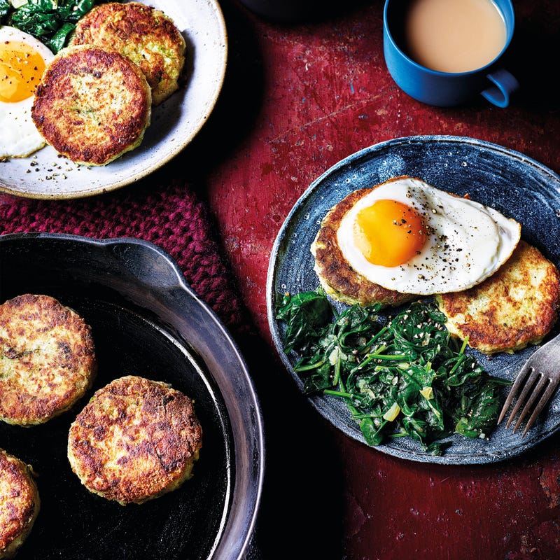 Photo of Colcannon cakes with fried eggs by WW