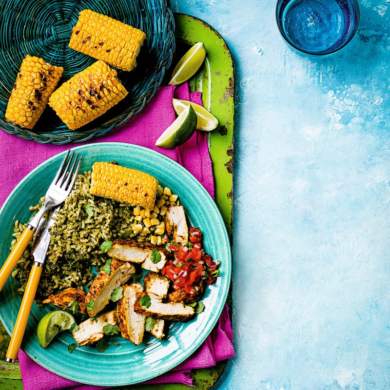 Photo de/du Poulet mariné et riz épicé par WW