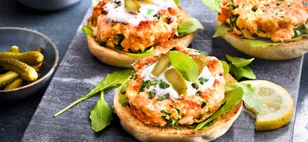 Burger au saumon