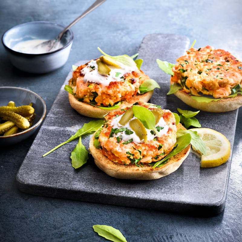 Burger au saumon