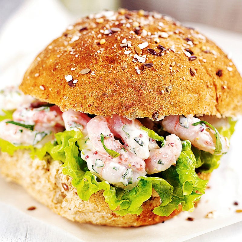 Photo de/du Burger aux crevettes à la sauce mayonnaise par WW