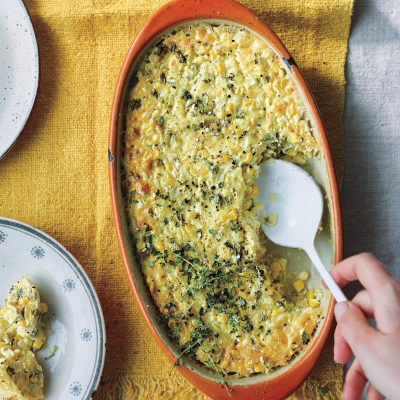 Corn-and-poblano pudding