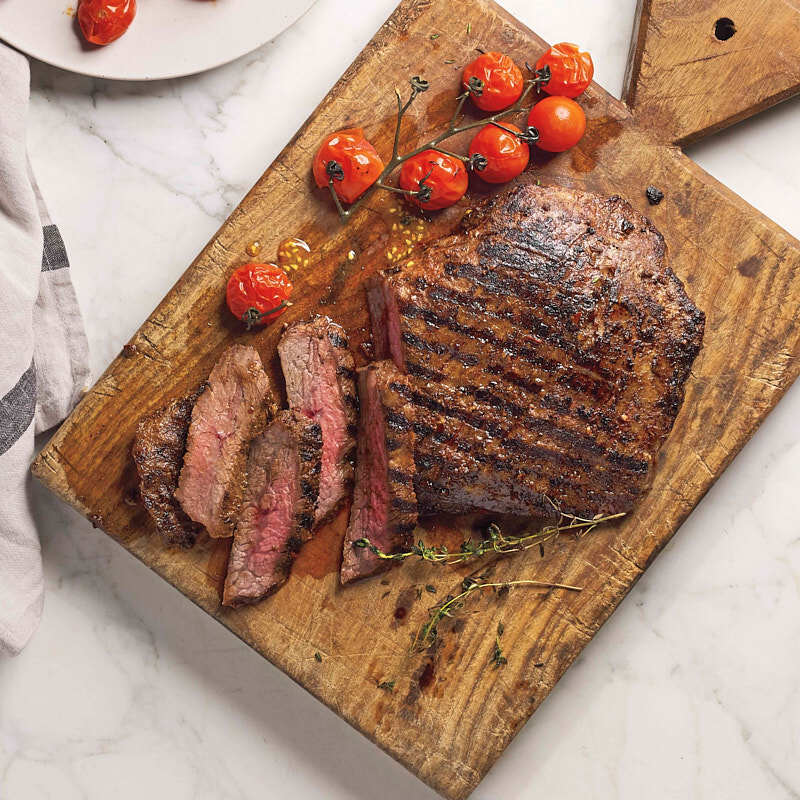 Grilled honey-chipotle flank steak